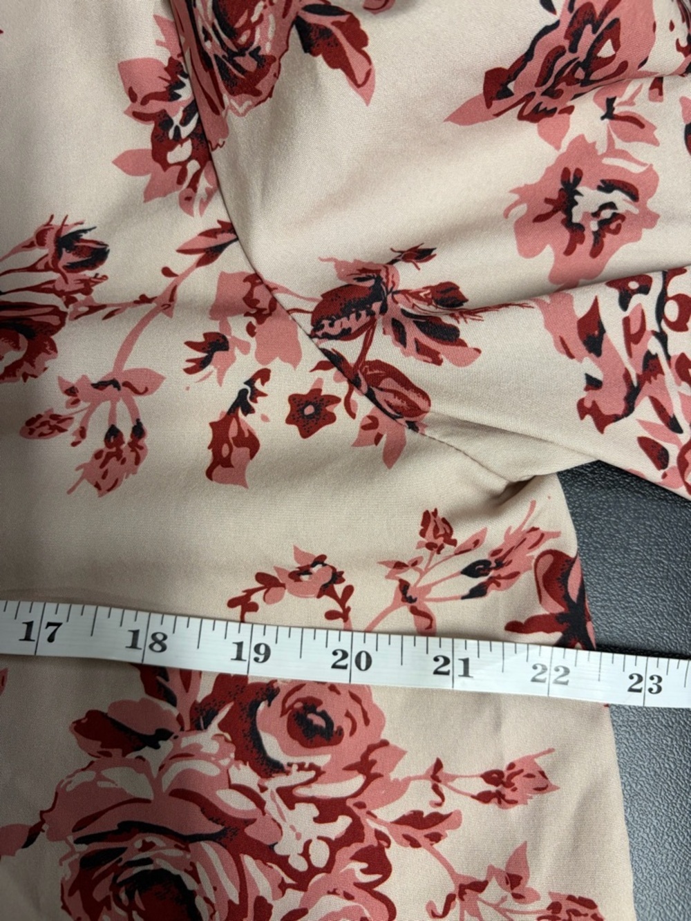 SHEIN Pink Floral Blouse Ruffle Neck Long Sleeve Romantic Cottagecore Top XL - Picture 6 of 7
